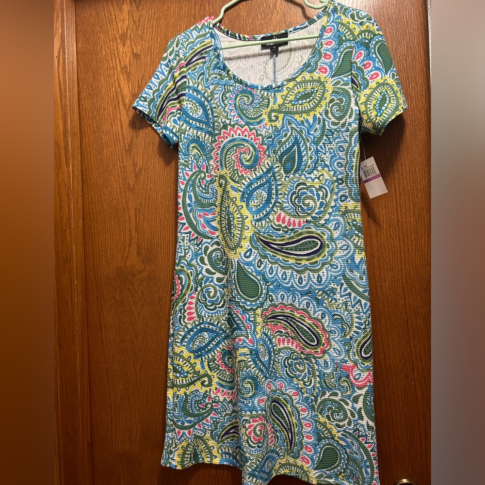 Roni Nicole Casual Mini Paisley Shift Dress NWT